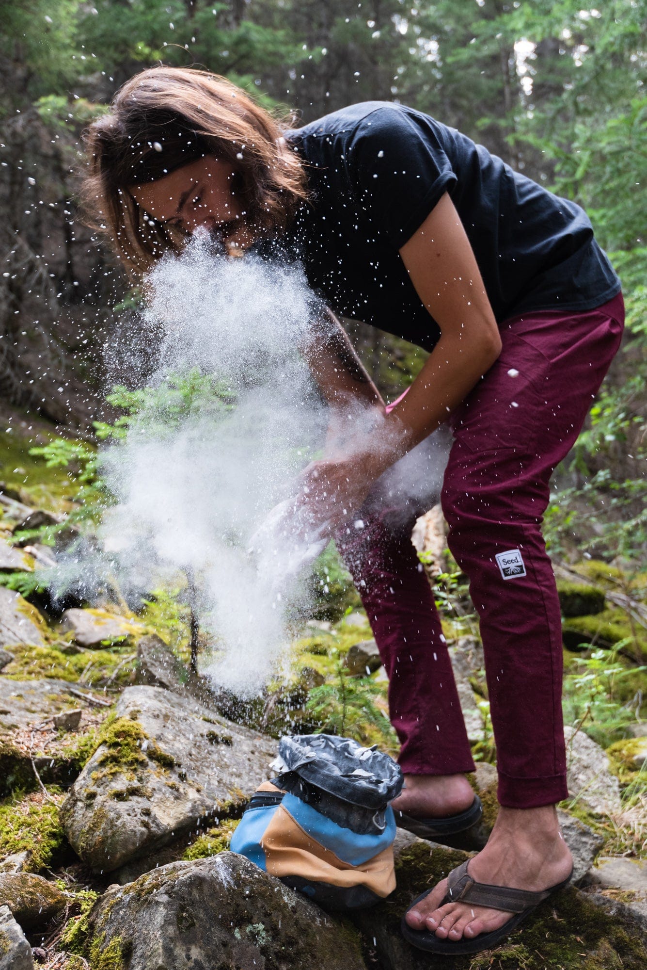 The AntidoteYoga, PantsSeed #color_ron burgundy