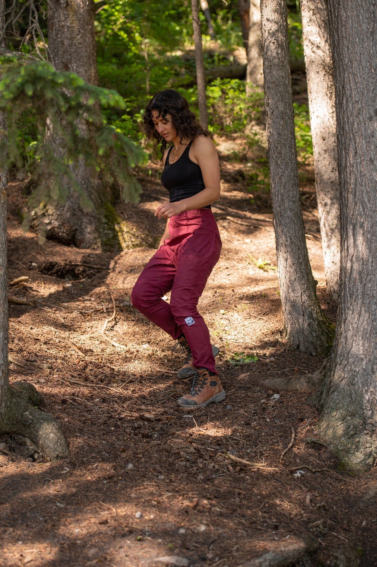 The AntidoteYoga, PantsSeed #color_burgundy