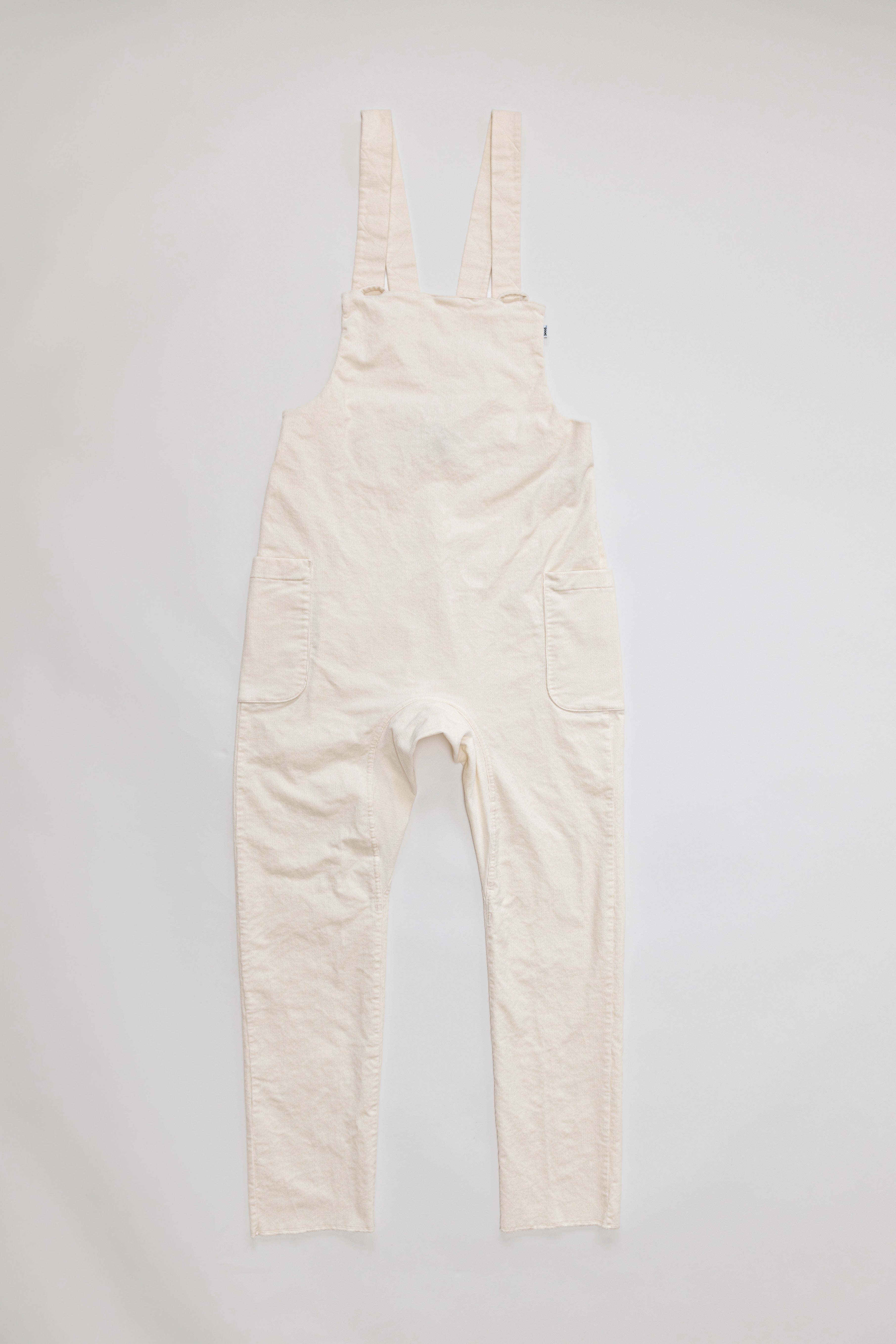 Seconds Rack Corduroy Overall - White