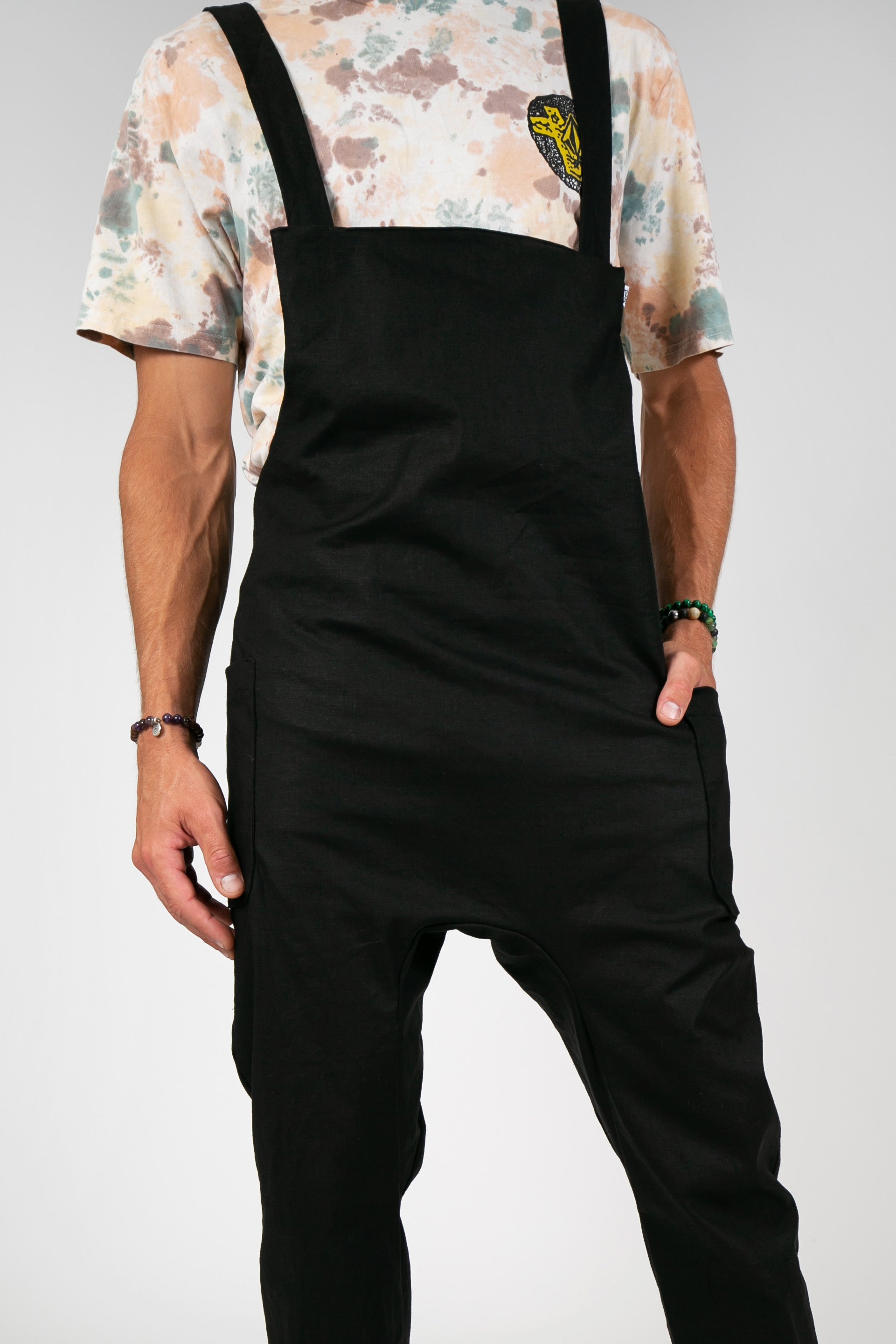 Boho Hobo Overall - Black